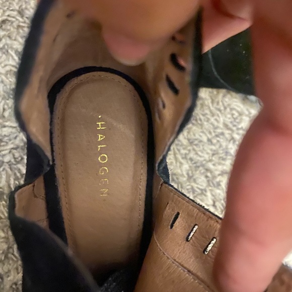 Halogen Black Die Cut Peep Toe Heels - Picture 6 of 6